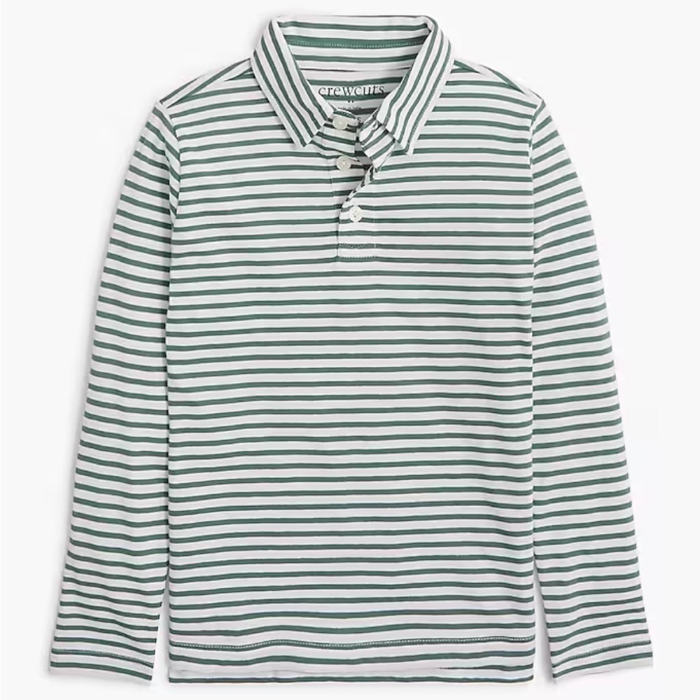 J crew Boys' striped jersey polo shirt